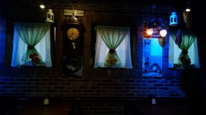 A view of the romantic and cozy restaurant